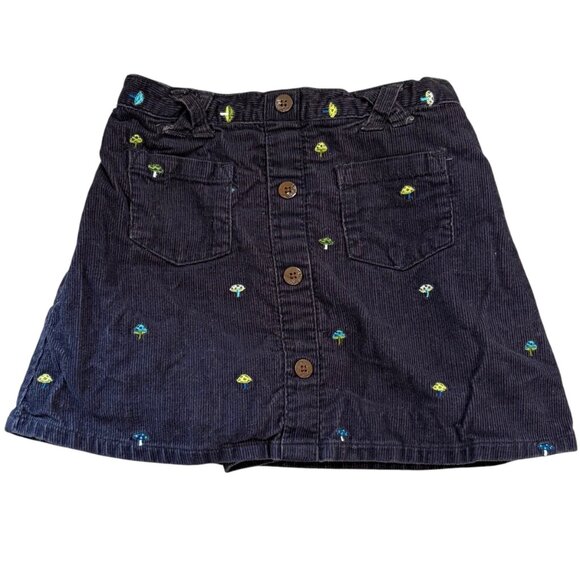 Gymboree Vintage Girls 5 Hide N Seek Mushroom Embroidery Top & Skort Outfit - Picture 5 of 8
